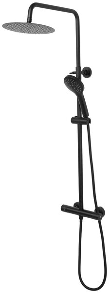 Coloana de dus cu termostat REA VINCENT Black