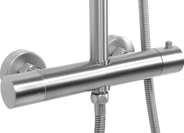 Coloana de dus cu termostat REA VINCENT NICKEL BRUSH INOX