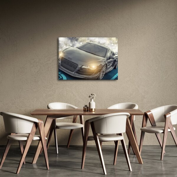 Tablou cu Audi - gri (70x50 cm)
