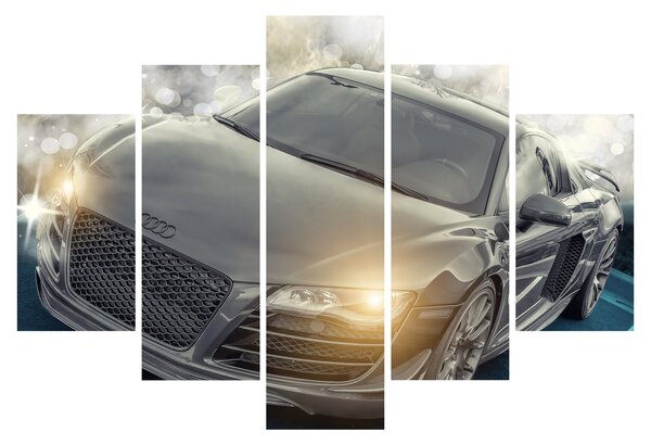 Tablou cu Audi - gri (150x105 cm)