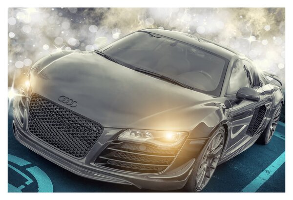 Tablou cu Audi - gri (90x60 cm)