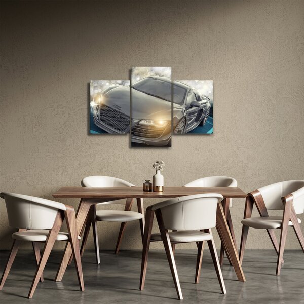 Tablou cu Audi - gri (90x60 cm)