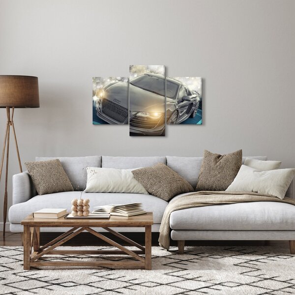 Tablou cu Audi - gri (90x60 cm)