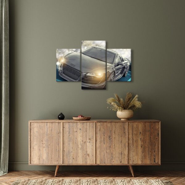 Tablou cu Audi - gri (90x60 cm)