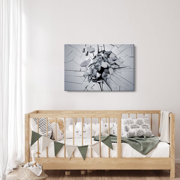 Tablou abstracție 3D (90x60 cm)