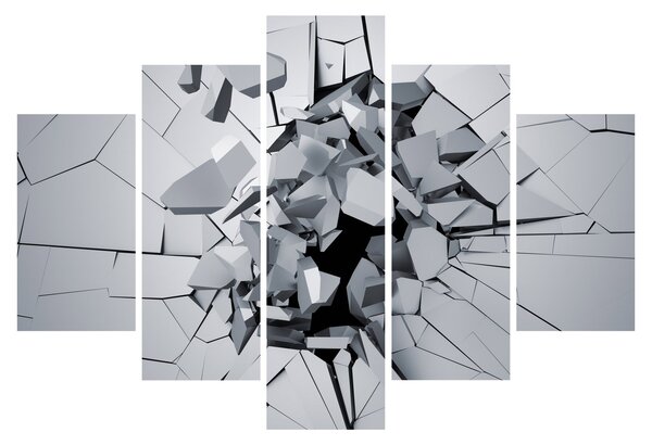 Tablou abstracție 3D (150x105 cm)