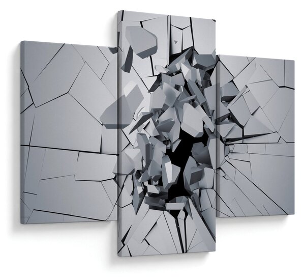 Tablou abstracție 3D (90x60 cm)