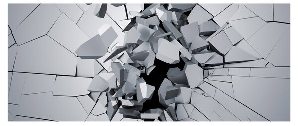 Tablou abstracție 3D (120x50 cm)