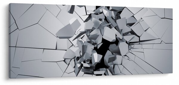 Tablou abstracție 3D (120x50 cm)