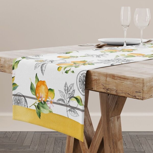 Napron cu lamai 40x150cm bumbac 100%, Club Cotton, Lemo