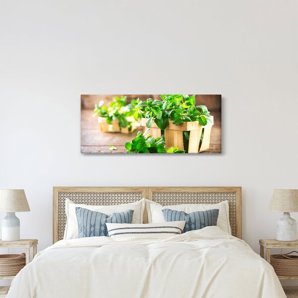 Tablou cu menta proaspătă (120x50 cm)
