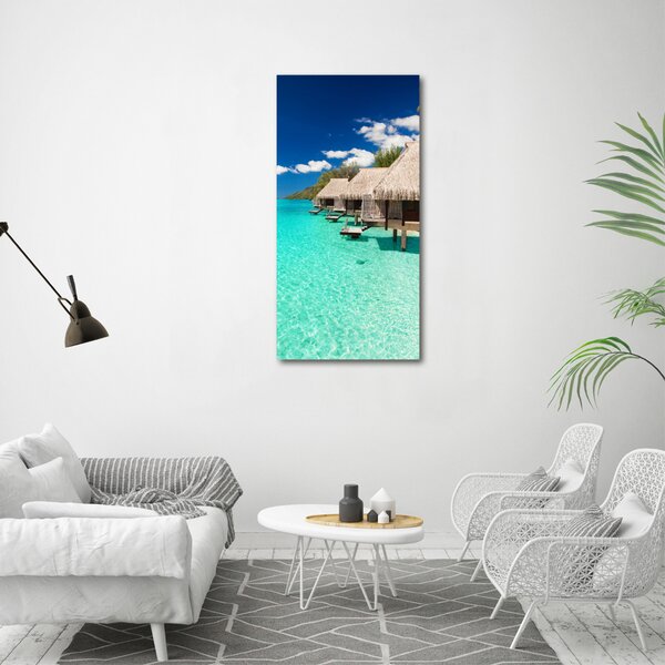 Fotografie imprimată pe sticlă Insula tropicala