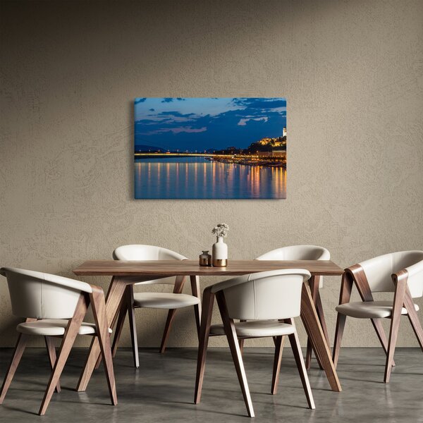 Tablou cu Bratislava și palat (90x60 cm)