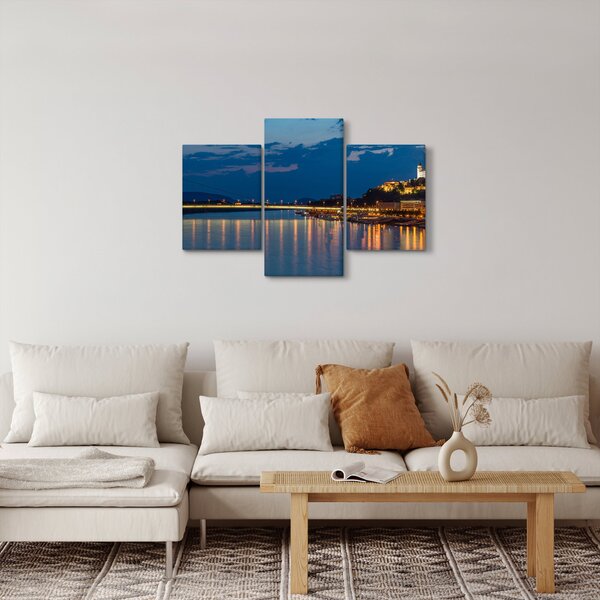 Tablou cu Bratislava și palat (90x60 cm)