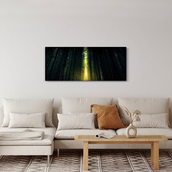 Tablou cu pădurea întunecată (120x50 cm)