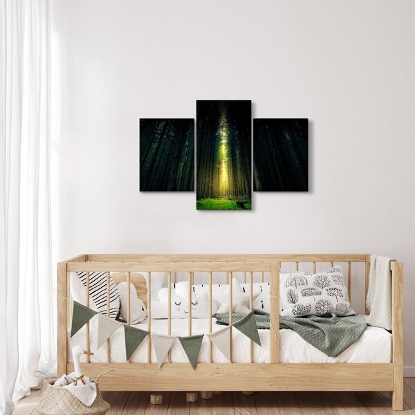 Tablou cu pădurea întunecată (90x60 cm)