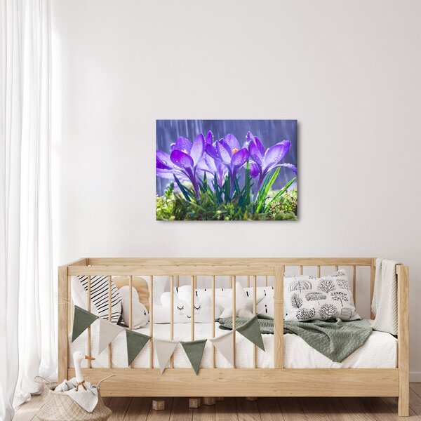Tablou cuflori în ploaie (70x50 cm)