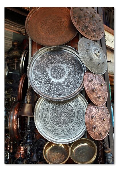 Fotografie imprimată pe sticlă Bazar din Damasc