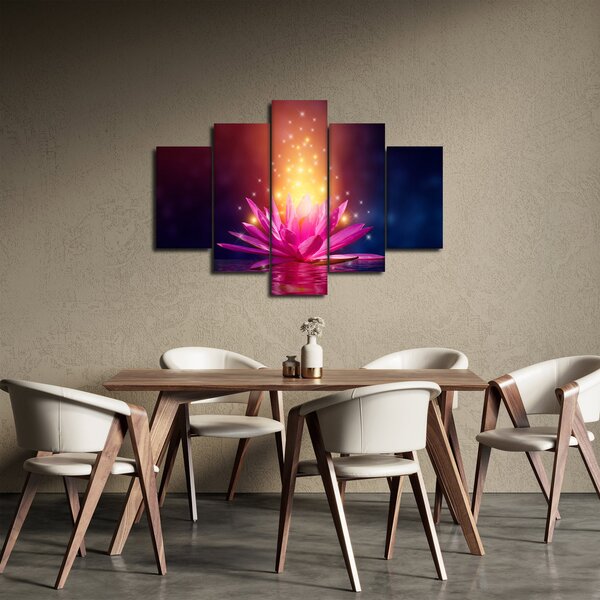 Tablou cu lotus pe apă (150x105 cm)