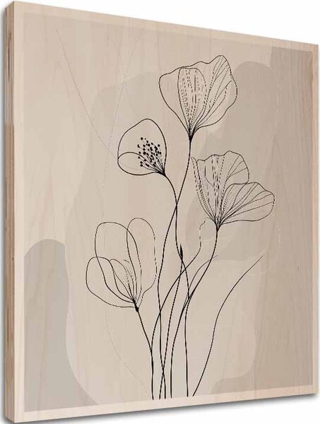 Imaginea pe lemn - Flora fiordurilor