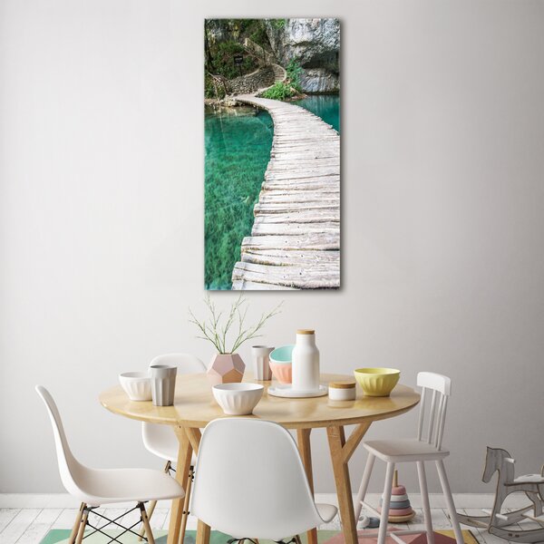 Fotografie imprimată pe sticlă Lacurile Plitvice