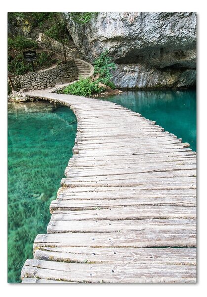 Fotografie imprimată pe sticlă Lacurile Plitvice