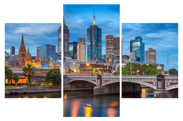 Tablou cu orașul Melbourne (90x60 cm)