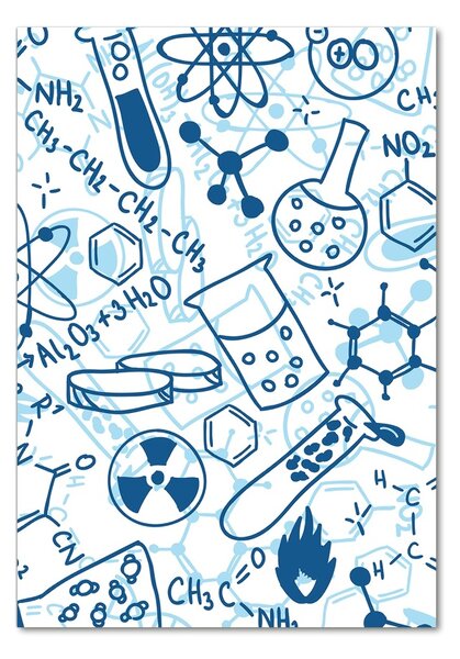 Tablou Printat Pe Sticlă fundal chimie