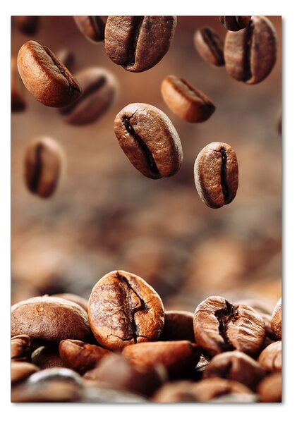 Tablou pe pe sticlă Boabe de cafea