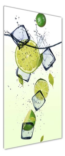 Tablou Printat Pe Sticlă Limes și gheață