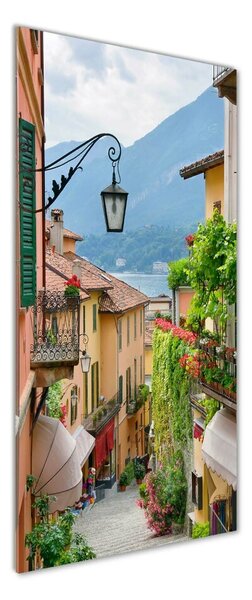 Tablou pe pe sticlă străzile italiene