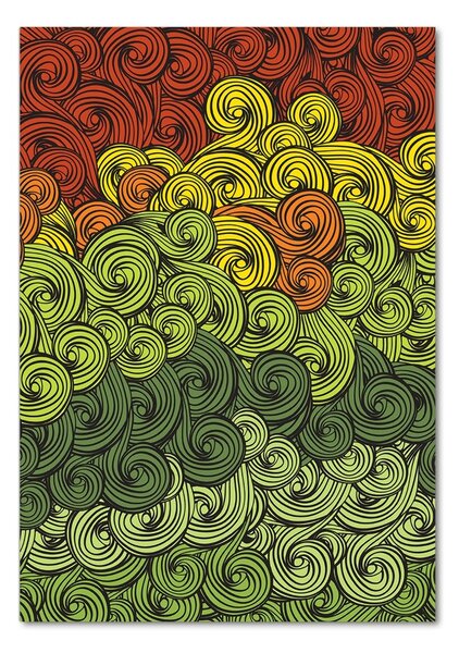 Imagine de sticlă valuri colorate