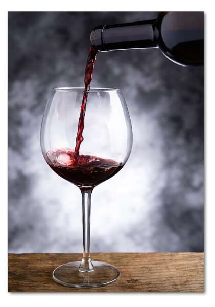 Fotografie imprimată pe sticlă vin rosu