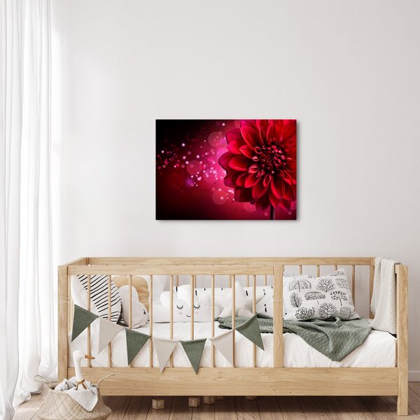 Tablou cu floare roșie (70x50 cm)