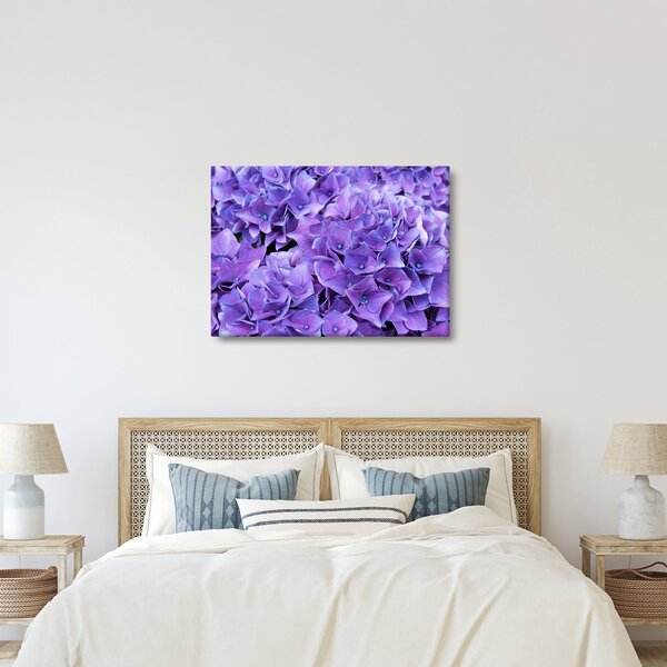 Tablou cu flori violete (70x50 cm)