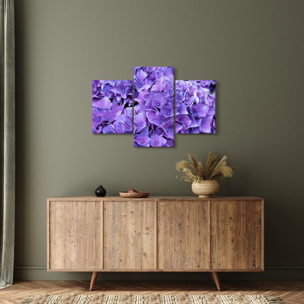 Tablou cu flori violete (90x60 cm)