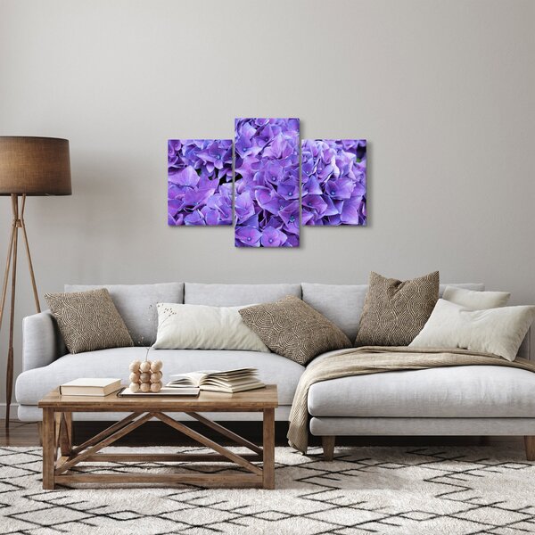 Tablou cu flori violete (90x60 cm)