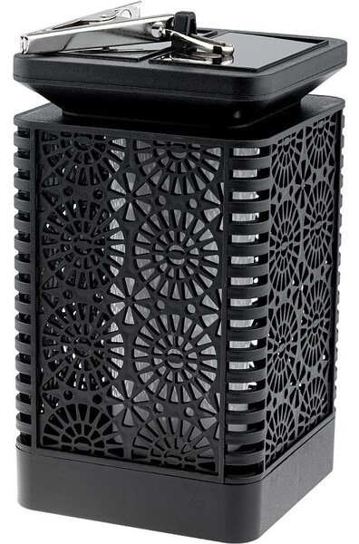 Lampa solara de gradina, flacara decorativa, senzor crepuscular, IP44, 30 lm, ABS