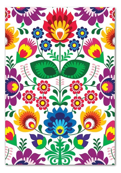 Tablou Printat Pe Sticlă model etnic