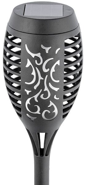Lampa solara tip torta, LED SMD 1.2W, senzor incorporat, IP44, timp functionare 8 ore, negru