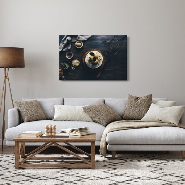 Tablou cu desert pe masă (90x60 cm)