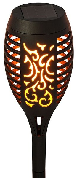 Lampa solara tip torta, LED SMD 1.2W, senzor incorporat, IP44, timp functionare 8 ore, negru