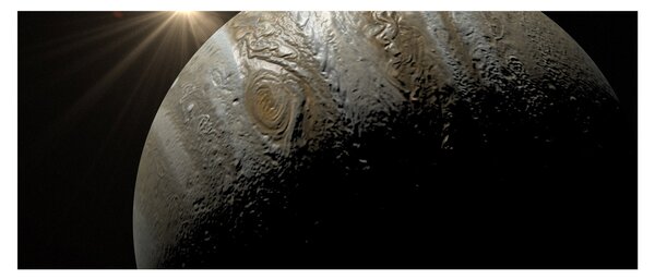 Tablou cu planetă în cosmos (120x50 cm)