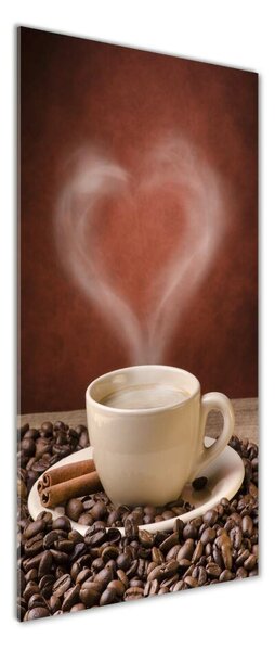 Tablou pe pe sticlă cafea aromatică