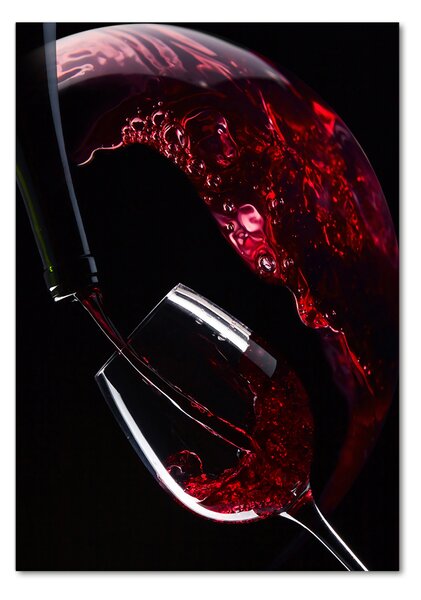 Fotografie imprimată pe sticlă vin rosu