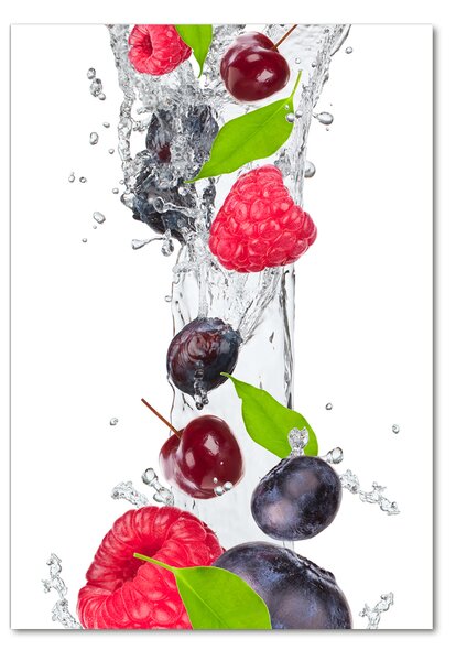 Tablou sticlă fructe de padure