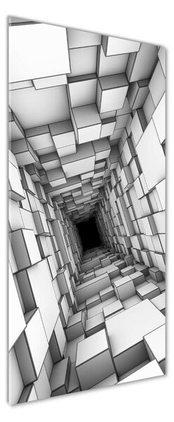 Fotografie imprimată pe sticlă Tunel cu cuburi