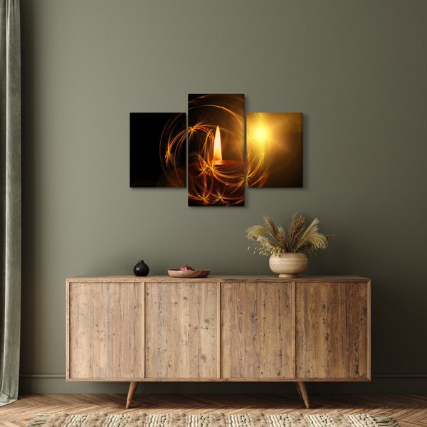 Tablou cu lumânare (90x60 cm)