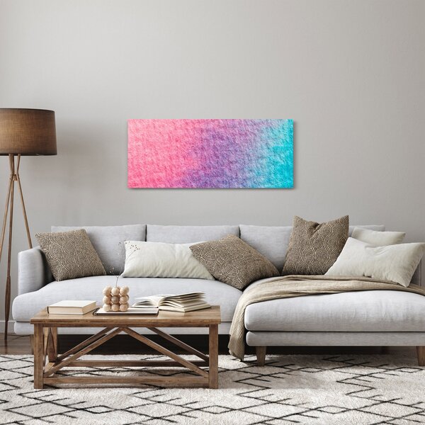 Tablou cu textură colorată (120x50 cm)
