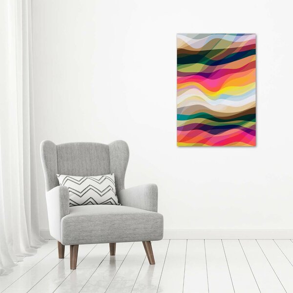 Pictură pe pânză valuri abstracte